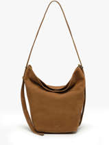 Sac Port� �paule Sac � Dos M Cavalier Nubuck Cuir Etrier Beige cavalier nubuck ECAN126M