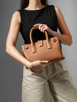 Sac Port� Main S Equestre Cuir Etrier Beige equestre EEQT142S-vue-porte